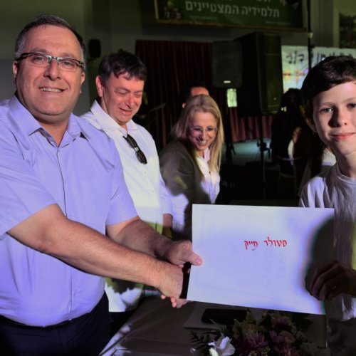 ‏מצטייני ראש העיר 2017  - חטיבות הביניים