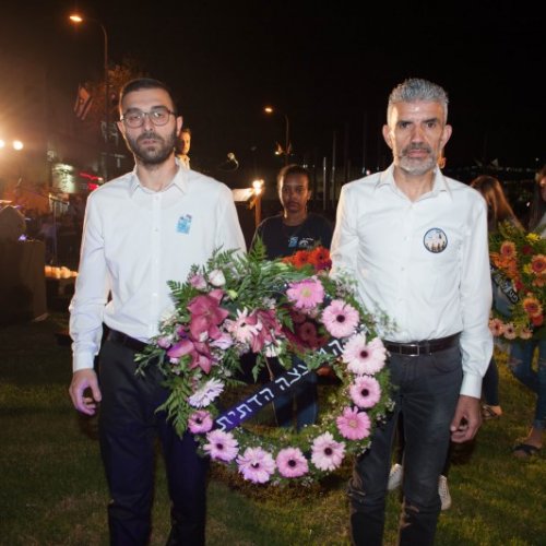 טקס יום הזיכרון לחללי מערכות ישראל תשע