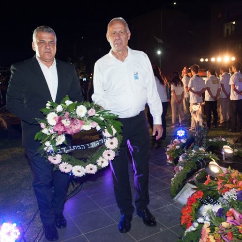 טקס יום הזיכרון לחללי מערכות ישראל תשע