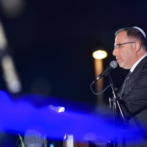 טקס יום הזיכרון לחללי מערכות ישראל תשע