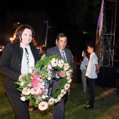 טקס יום הזיכרון לחללי מערכות ישראל תשע