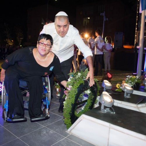 טקס יום הזיכרון לחללי מערכות ישראל תשע