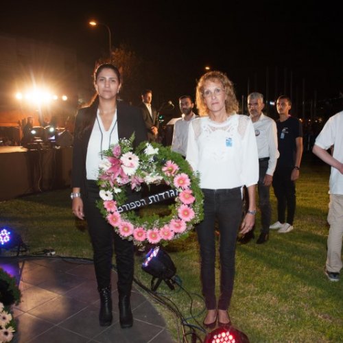 טקס יום הזיכרון לחללי מערכות ישראל תשע