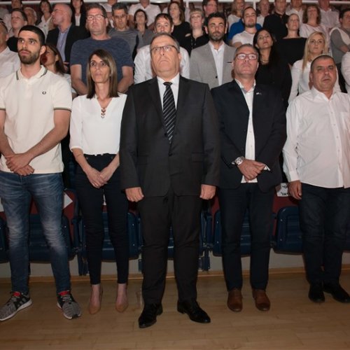 טקס יום הזיכרון לשואה ולגבורה תשע