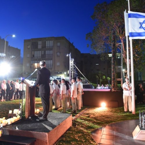 טקס יום הזיכרון לחללי מערכות ישראל תשע
