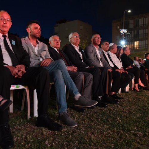 טקס יום הזיכרון לחללי מערכות ישראל תשע