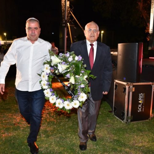 טקס יום הזיכרון לחללי מערכות ישראל תשע