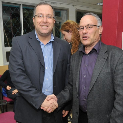 טקס קריאת שמו של בית הספר אורט קרית ביאליק על שם ד