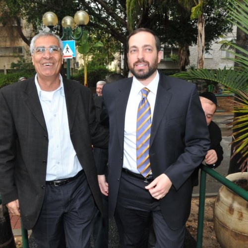 ביקור השר אטיאס - שר הבינוי והשיכון בקרית ביאליק