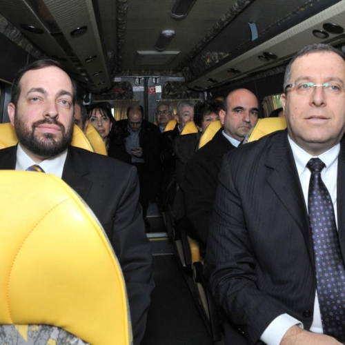 ביקור השר אטיאס - שר הבינוי והשיכון בקרית ביאליק