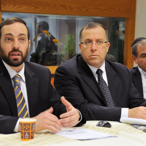 ביקור השר אטיאס - שר הבינוי והשיכון בקרית ביאליק