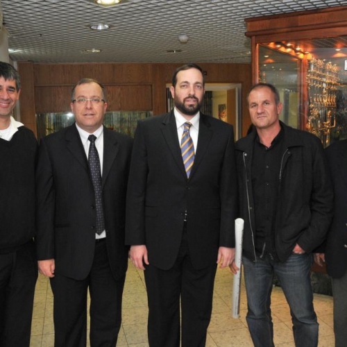 ביקור השר אטיאס - שר הבינוי והשיכון בקרית ביאליק