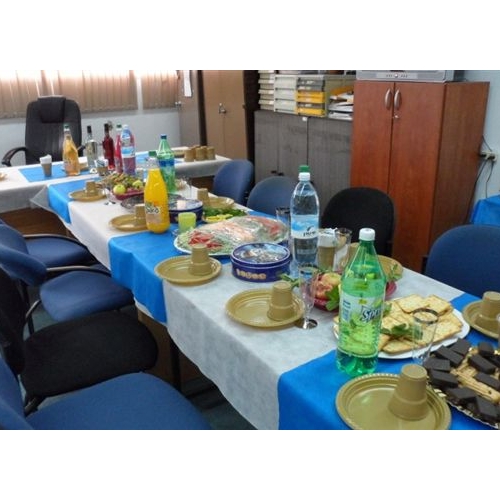 תמונות משלחת מהעיר זסטפוני בגיאורגיה בביקור בנקודת המשטרה בקרית ביאליק