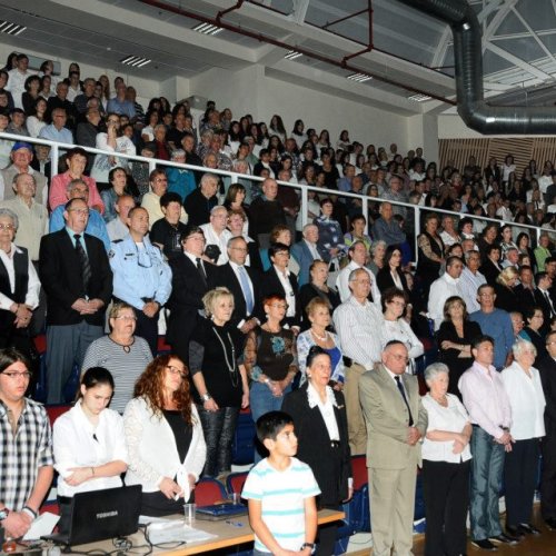 טקס יום הזיכרון לשואה ולגבורה תשע