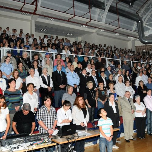 טקס יום הזיכרון לשואה ולגבורה תשע