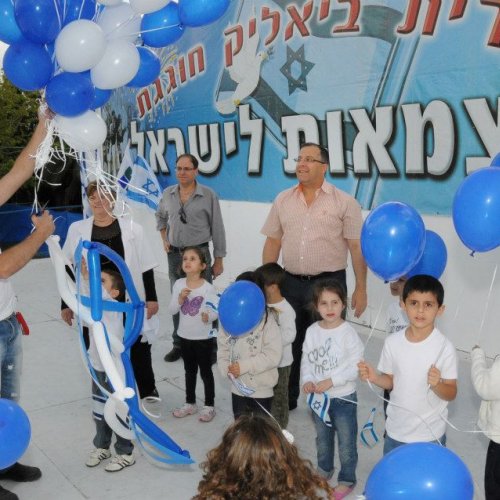 ילדי הגנים חוגגים עצמאות 65 למדינת ישראל
