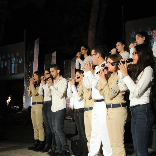 טקס יום הזכרון לחללי מערכות ישראל בני הקריה תשע