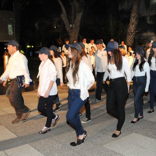 טקס יום הזכרון לחללי מערכות ישראל בני הקריה תשע