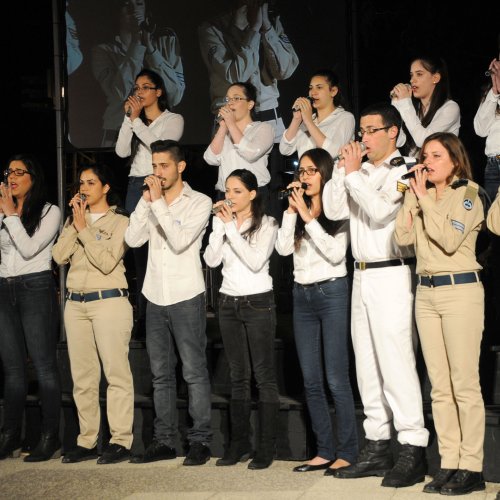 טקס יום הזכרון לחללי מערכות ישראל בני הקריה תשע