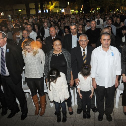 טקס יום הזכרון לחללי מערכות ישראל בני הקריה תשע