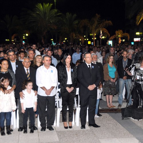 טקס יום הזכרון לחללי מערכות ישראל בני הקריה תשע