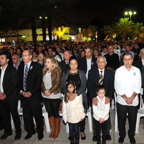 טקס יום הזכרון לחללי מערכות ישראל בני הקריה תשע