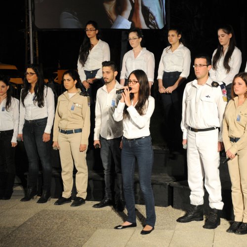 טקס יום הזכרון לחללי מערכות ישראל בני הקריה תשע