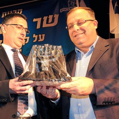 טקס הענקת אזרחות כבוד לשר הפנים גדעון סער