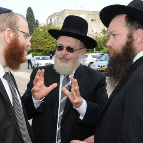 טקס חנוכת מקווה הטהרה ברחוב קק״ל בשכונת ביאליק הוותיקה