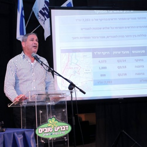 טקס חתימת הסכם הגג בקריית ביאליק