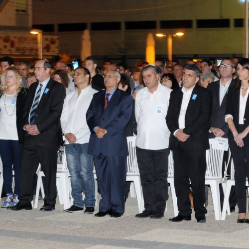 טקס יום הזיכרון לחללי מערכות ישראל תשע