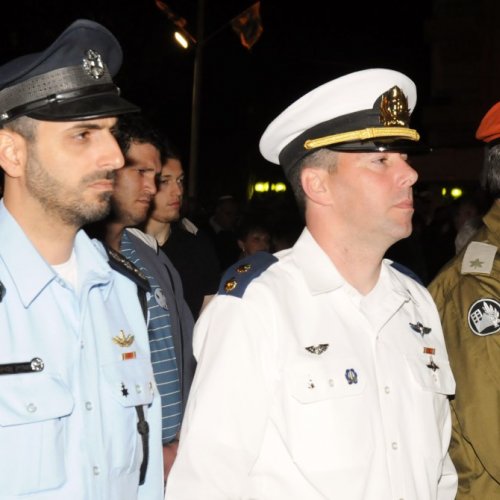 טקס יום הזיכרון לחללי מערכות ישראל תשע