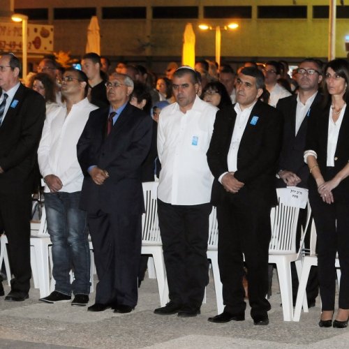 טקס יום הזיכרון לחללי מערכות ישראל תשע