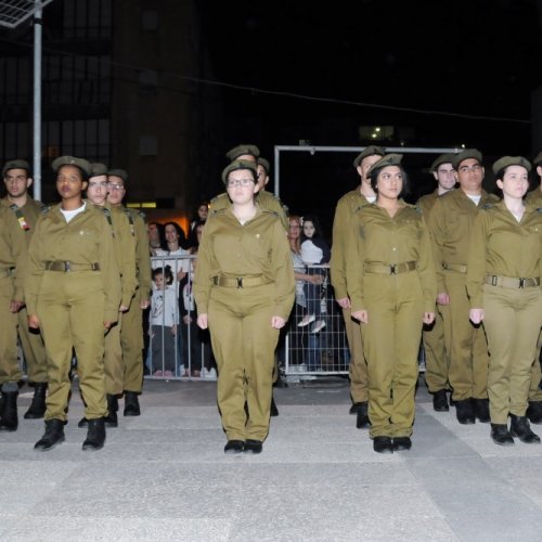טקס יום הזיכרון לחללי מערכות ישראל תשע