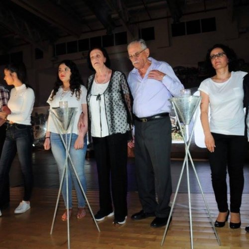 טקס יום הזיכרון לשואה ולגבורה תשע