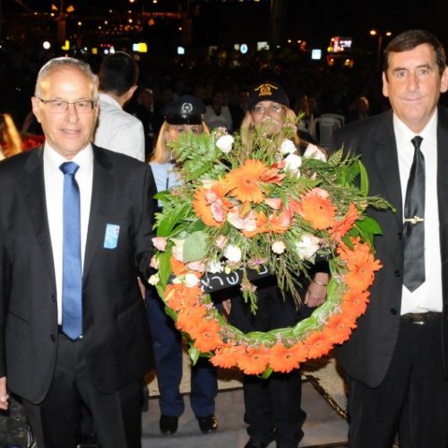 טקס יום הזיכרון לחללי מערכות ישראל תשע
