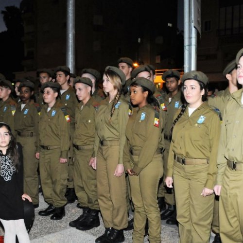 טקס יום הזיכרון לחללי מערכות ישראל תשע