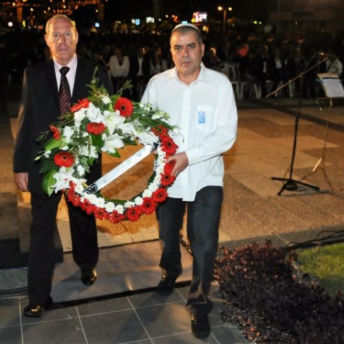 טקס יום הזיכרון לחללי מערכות ישראל תשע