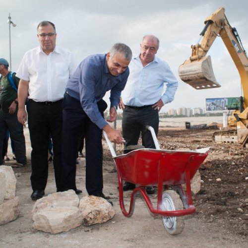 טקס הנחת אבן פינה לשכונת 
