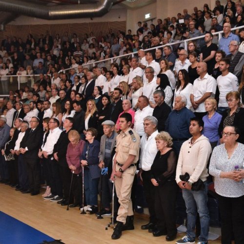 טקס יום הזיכרון לשואה ולגבורה תשע