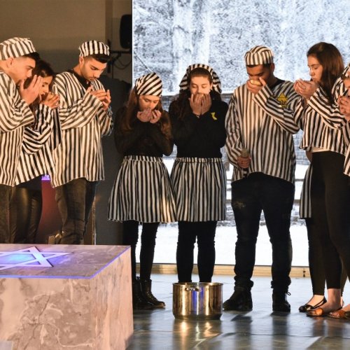 טקס יום הזיכרון לשואה ולגבורה תשע