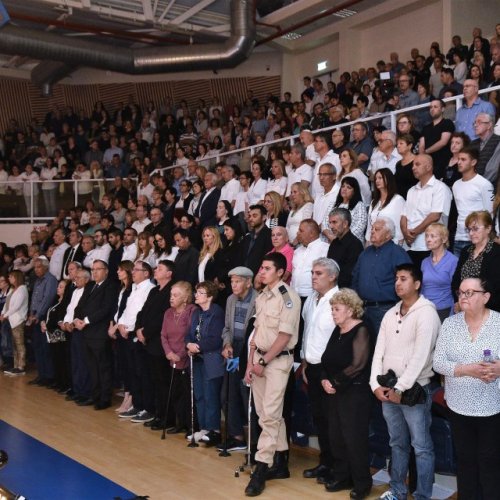 טקס יום הזיכרון לשואה ולגבורה תשע