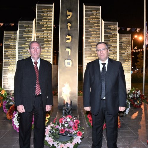 טקס יום הזיכרון לחללי מערכות ישראל ונפגעי פעולות האיבה תשע